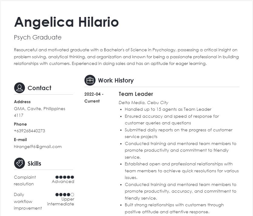 Angelica Hilario