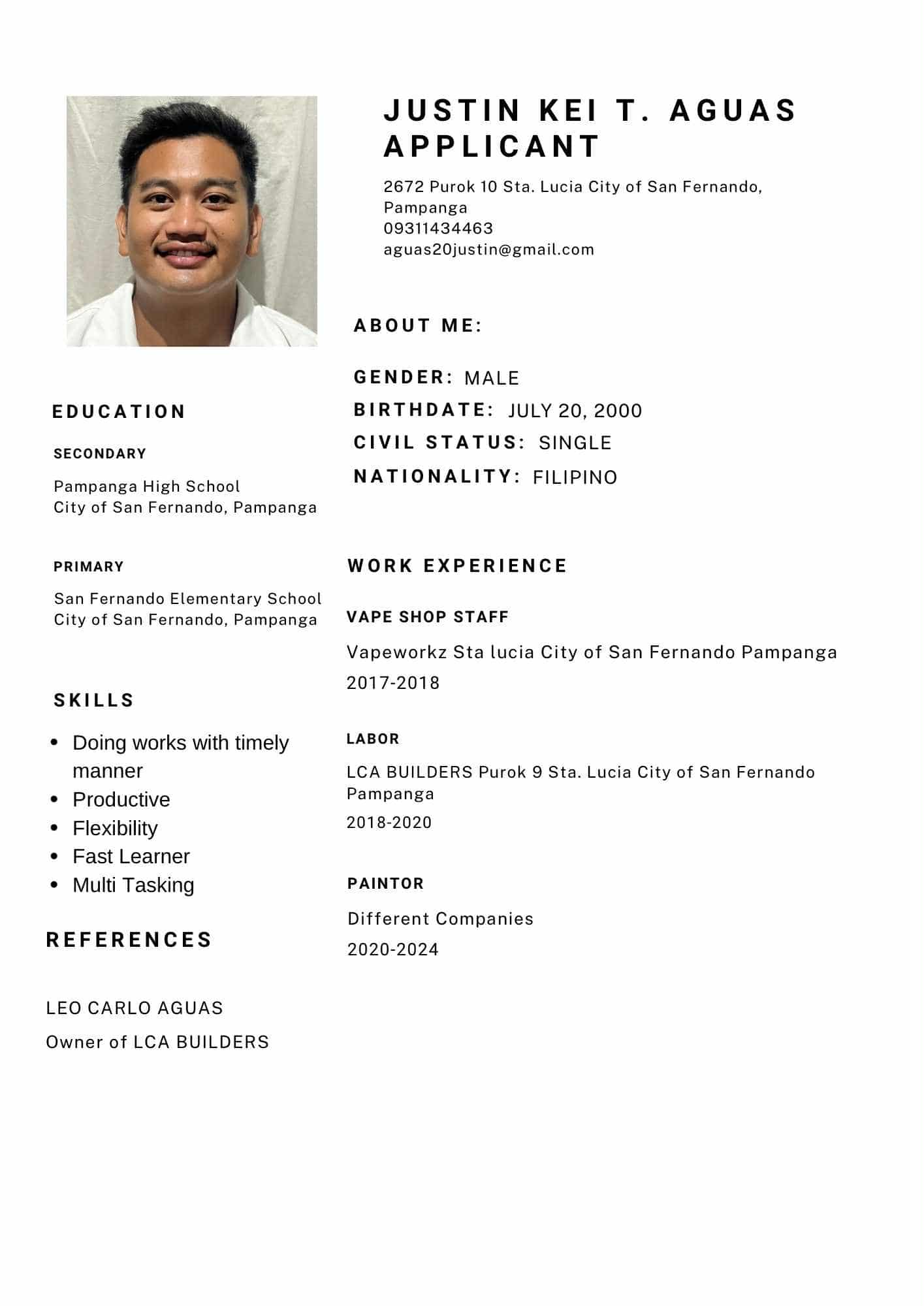 JUSTIN KEI T. AGUAS